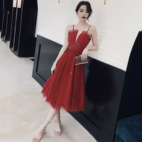 Cute tulle short A line prom dress party dress - Thumbnail 1