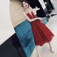 Cute tulle short A line prom dress party dress - Thumbnail 2