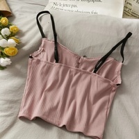 Cute Sexy Purple Knit Crop Top Sleeveless Tank Camisole Aesthetic Casual Summer E-Girl Kawaii Korean Japanese Harajuku - Thumbnail 7