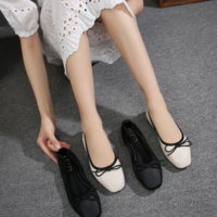 Foldable Sole Solid Color Women Spring Summer Shoe - Thumbnail 1