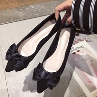  Pointed Toe Flat Shallow Mouth All-match Leather Low - Thumbnail 1
