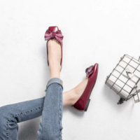 Luxury Women Soft Flat Butterfly Knot Ballet Flat - Thumbnail 4