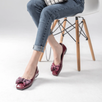 Luxury Women Soft Flat Butterfly Knot Ballet Flat - Thumbnail 5