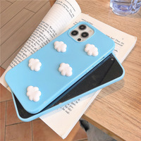 3D Blue Cloud iPhone Case (I7-I13) - Thumbnail 3