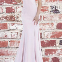 SP1765,Pretty Spaghetti Straps Ruffles Backless Mermaid Prom Dresses With Appliques - Thumbnail 1