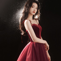 Cute tulle short prom dress cocktail dress - Thumbnail 2