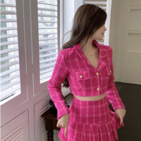 Fall Small Fragrance Vintage Tweed Two Piece Set - Thumbnail 5