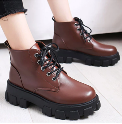  Punk Motorcycle Boots For Women Winter Boots Ankle