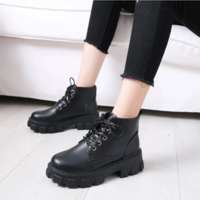  Punk Motorcycle Boots For Women Winter Boots Ankle - Thumbnail 3