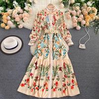 Lady Retro Court Dress Women New Fashion - Thumbnail 1