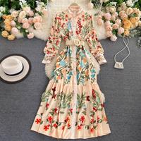 Lady Retro Court Dress Women New Fashion - Thumbnail 4