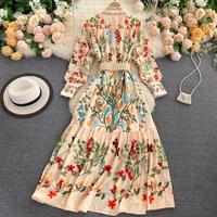 Lady Retro Court Dress Women New Fashion - Thumbnail 5