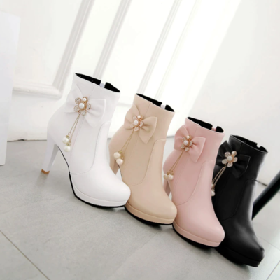 Lady lovely lolita high heel party wedding shoes 