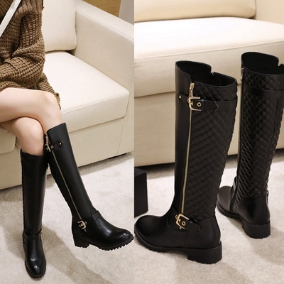Fashion Autumn Winter Women Boots Med Heels 