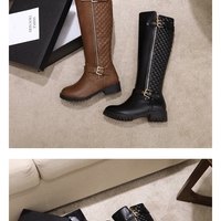 Fashion Autumn Winter Women Boots Med Heels  - Thumbnail 1