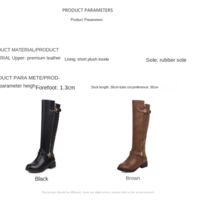 Fashion Autumn Winter Women Boots Med Heels  - Thumbnail 7