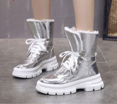 Winter Women Mid-calf Waterproof Snow Boots