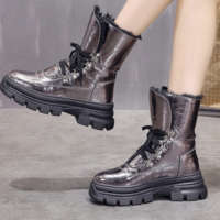 Winter Women Mid-calf Waterproof Snow Boots - Thumbnail 7