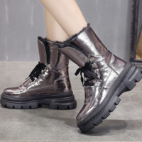 Winter Women Mid-calf Waterproof Snow Boots - Thumbnail 8
