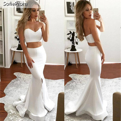 SP1795,Cheap Prom Dresses,Sexy 2 Piece Prom Dresses High Slit Evening Party Dress