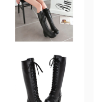  Knee High Boots Femme Thigh Ladies Winter - Thumbnail 3