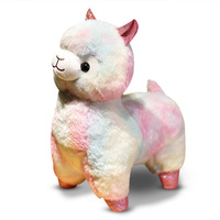 New cute rainbow luminous alpaca plush doll - Thumbnail 8