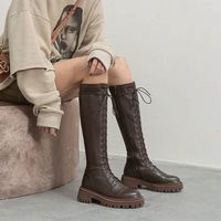 Zipper Side High Leg Boots G-3011 - Thumbnail 3