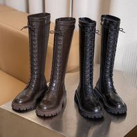 Zipper Side High Leg Boots G-3011 - Thumbnail 5