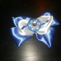 Blue Snowflake Bow - Thumbnail 1