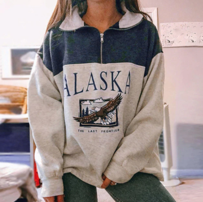 Free Shipping-ALASKA HALF ZIP PULLOVER