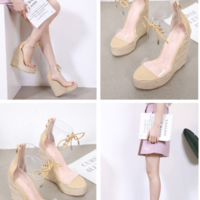 Ankle Strap Sandals Comfortable Slippers Ladies  - Thumbnail 7