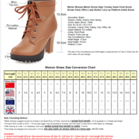 Women Platform Ankle Boots Martin Black White  - Thumbnail 9