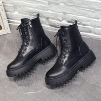 Beige Black Plush Warm Fur Ankle Boots - Thumbnail 4