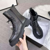  New Platform Combat Ankle Boots For Women - Thumbnail 6