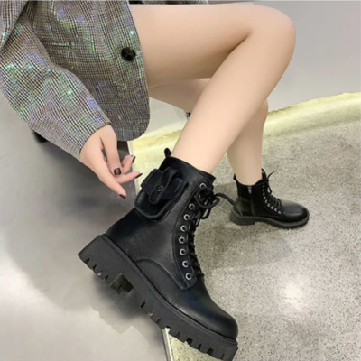  new platform combat ankle boots for women