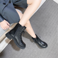  New Platform Combat Ankle Boots For Women - Thumbnail 2