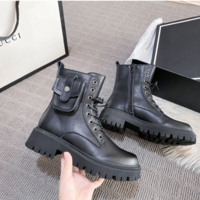  New Platform Combat Ankle Boots For Women - Thumbnail 7