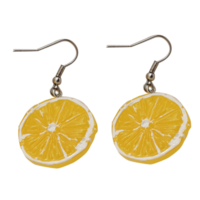 Earrings Lovely Lemon Fruit Han Edition Style - Thumbnail 4
