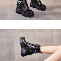 British Style Height Increasing Platform Chic Metal  - Thumbnail 6