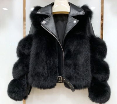 Winter Women Faux Fox Fur Coat Korean Loose