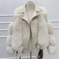 Winter Women Faux Fox Fur Coat Korean Loose - Thumbnail 3