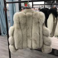 Winter Women Faux Fox Fur Coat Korean Loose - Thumbnail 4