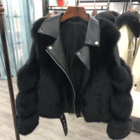 Winter Women Faux Fox Fur Coat Korean Loose - Thumbnail 1