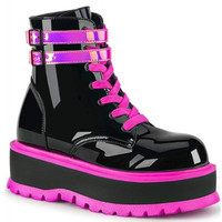 Gothic Style Black Woman Ankle Boots Fashion - Thumbnail 1