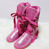 Waterproof High Boots Lace Up Woman Winter  - Thumbnail 2