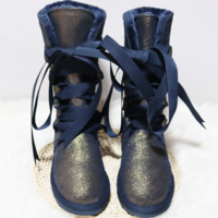 Waterproof High Boots Lace Up Woman Winter  - Thumbnail 4