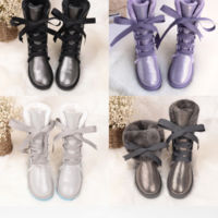 Waterproof High Boots Lace Up Woman Winter  - Thumbnail 8