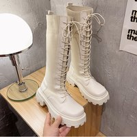  Goth High Heels Knee Length Platform Shoes  - Thumbnail 2