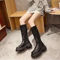  Goth High Heels Knee Length Platform Shoes  - Thumbnail 4