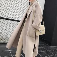 Elegant Wool Blend Women Korean Style - Thumbnail 4
